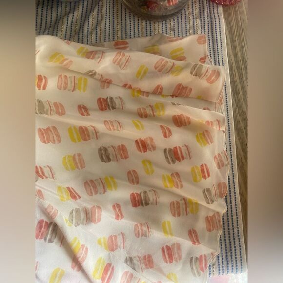 Joie Mini Dress Macaroon Print Silk Sleeveless Sz Small NWT - Picture 6 of 10